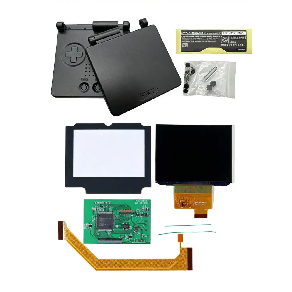 IPS V4 LCD Screen Kit for GBA SP – High Brightness + Shell