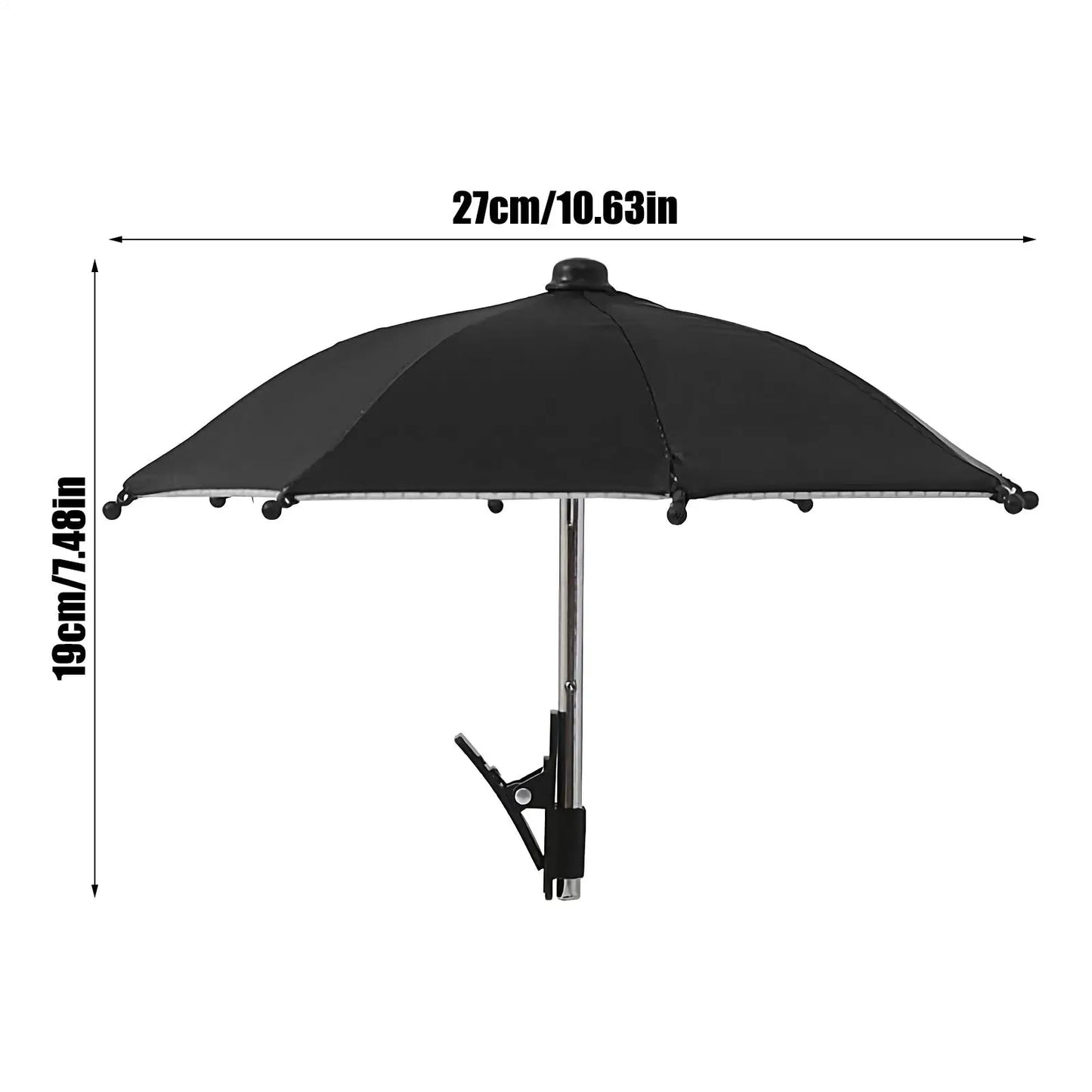 Phone Umbrella Clip – UV & Anti-Glare Screen Shade | Outdoor