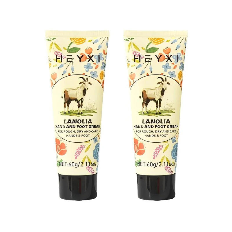 Lanolin Hand & Foot Cream Long-lasting Moisturizing Gentle Repair Chapped Skin Relieve Dryness Nourishing Smooth Skin Care Cream Peaceful Pleasures Health and Wellness 2pcs 120g