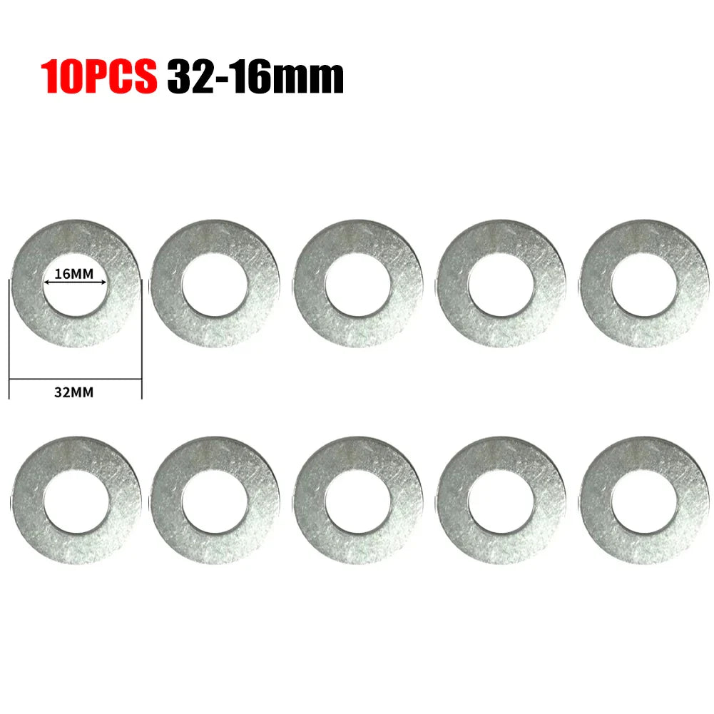 10pc Circular Saw Blade Reducing Rings Set 10–32mm Arbor
