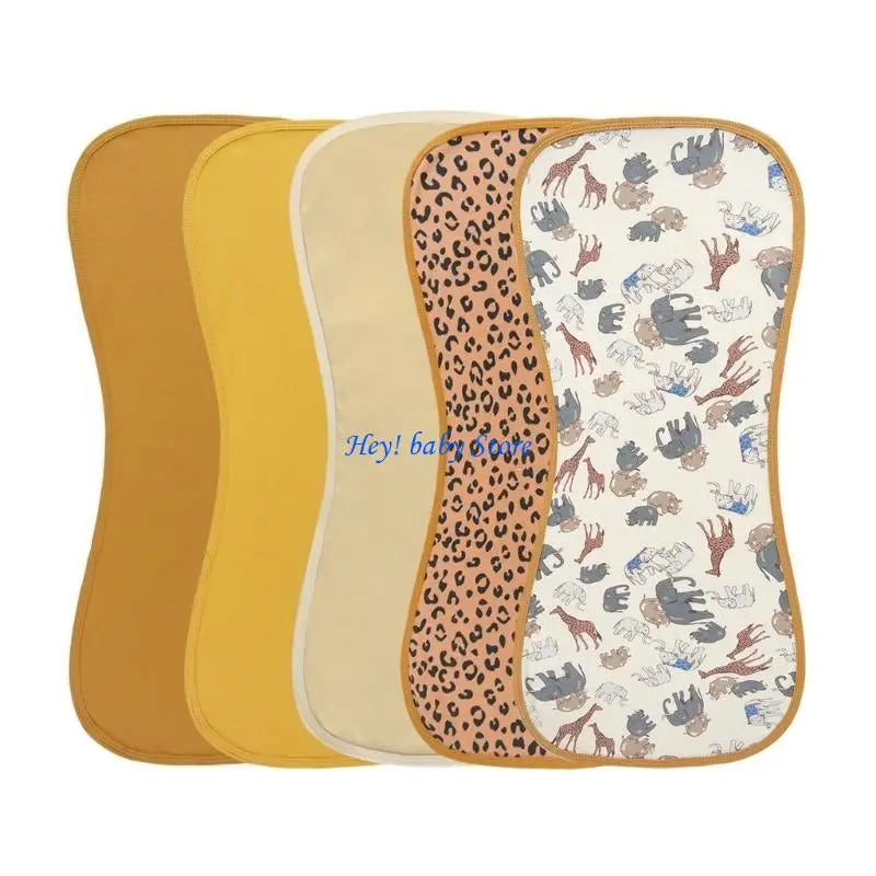 Baby Burp Cloths – Soft Cotton Drool Bibs & Shoulder Pads