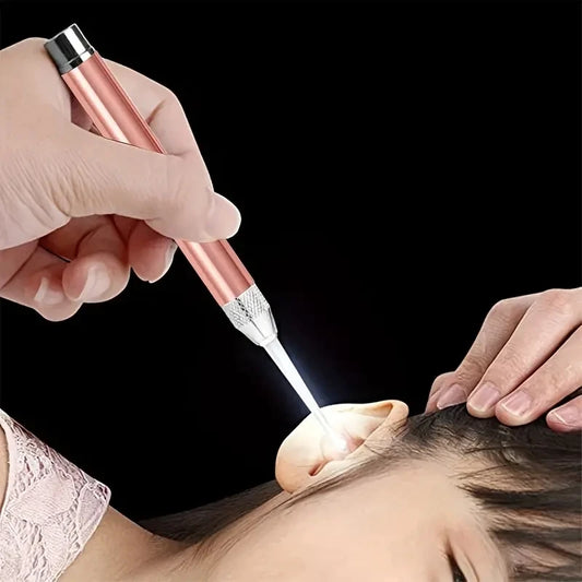 Luminous Ear Scoop, Stainless Steel Ear Scoop with Light, Luminous Ear Cleaner, Visual Ear Picking Tool Peaceful Pleasures Health and Wellness