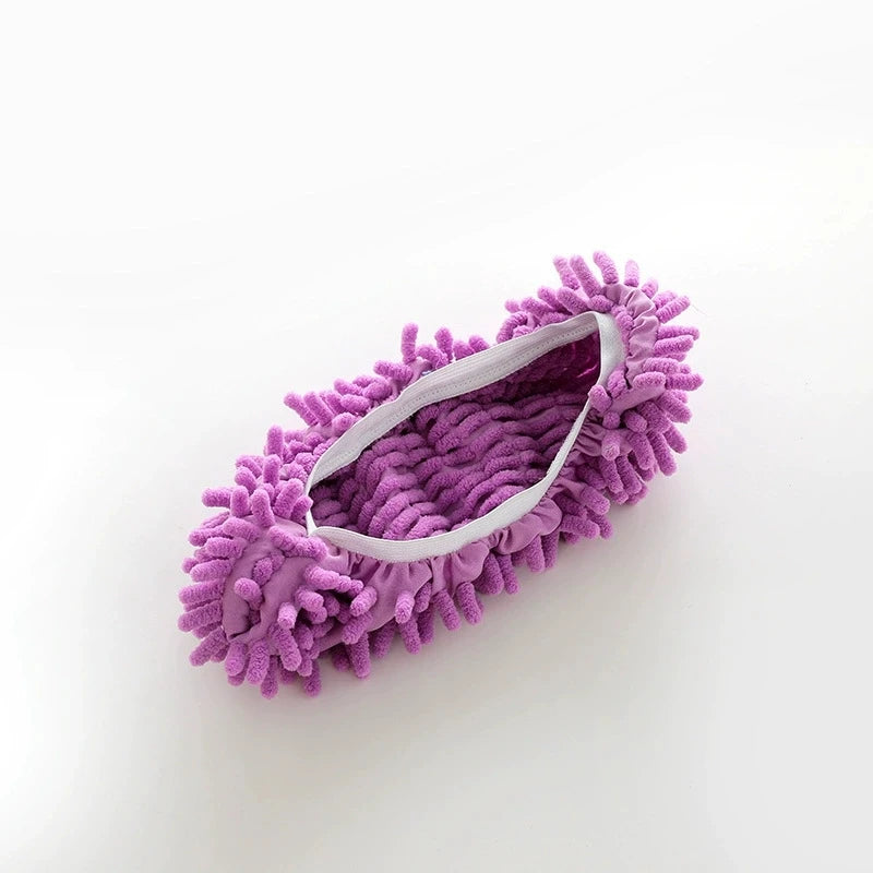 Chenille Microfiber Floor Mop Cleaning Slippers – 1 Pair