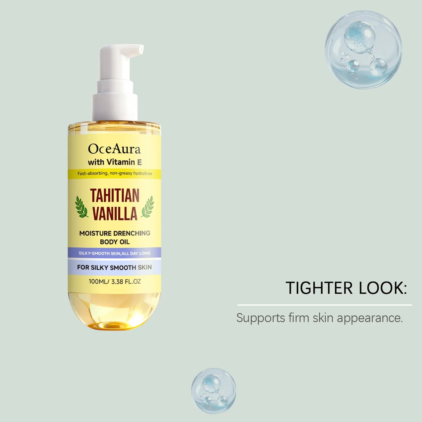 OceAura Vanilla Body Serum Oil – Deep Hydration 100ml