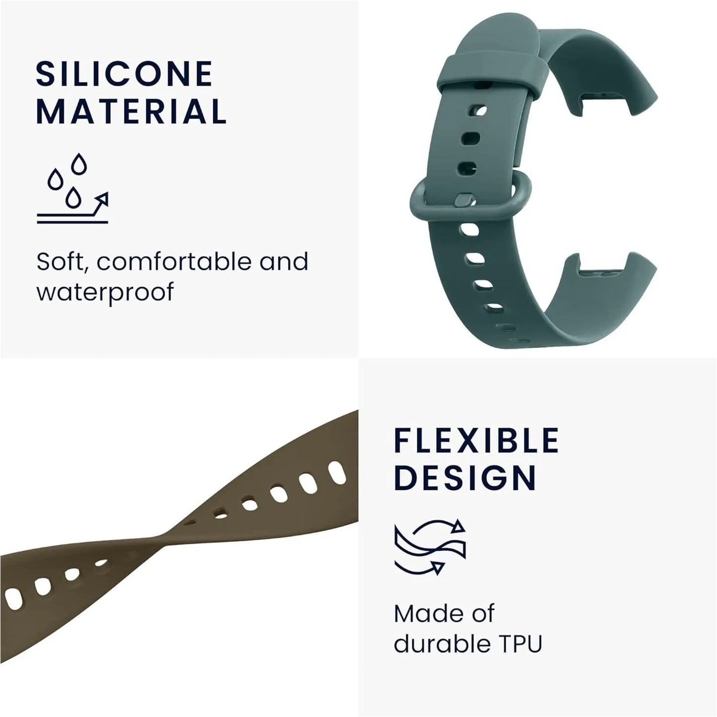 Silicone Sport Strap for Redmi Watch 2 Lite & Xiaomi Watch 2 Peaceful Pleasures Health and Wellness