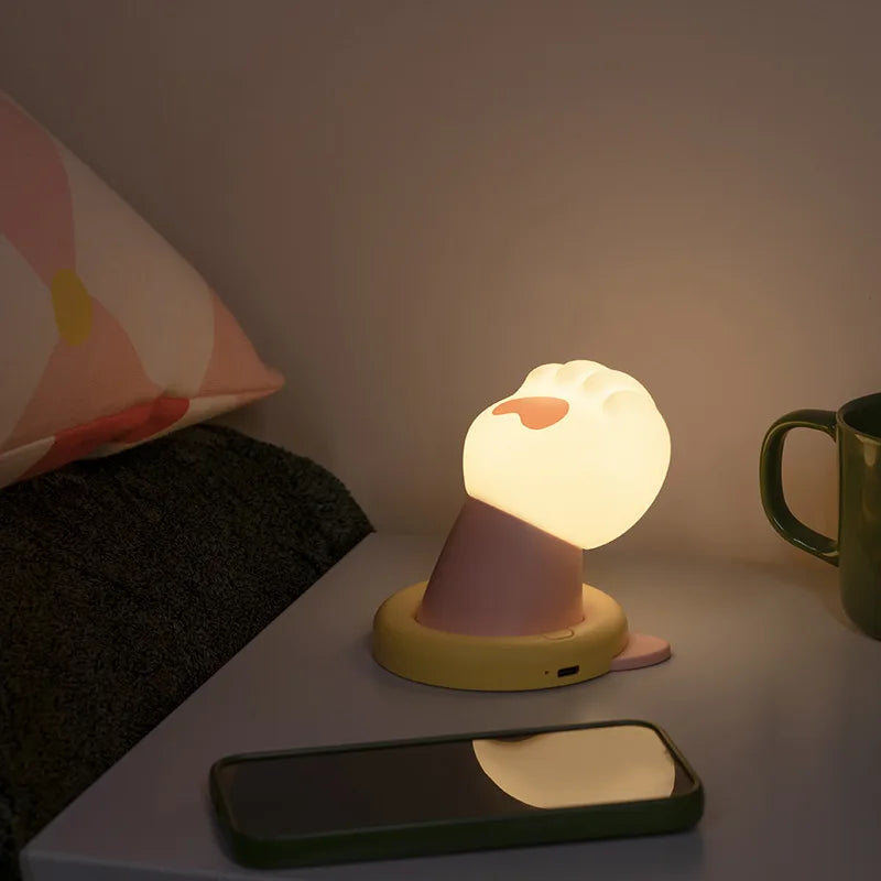 Cute Cat Paw Night Light | Motion-Activated Kids Bedroom Lamp Night Light Lamp Peaceful Pleasures Health and Wellness