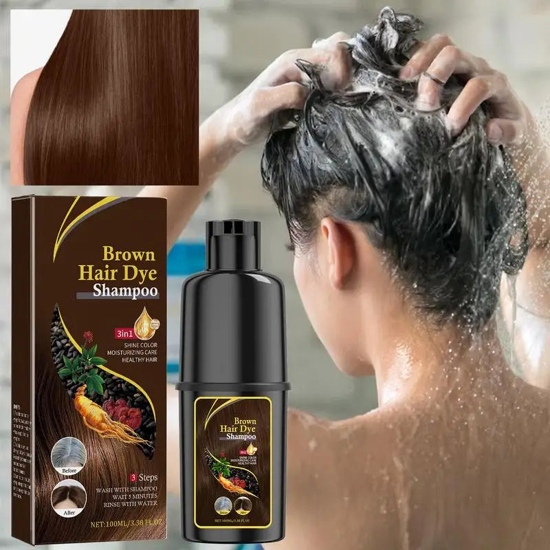 Natural Hair Dye Shampoo – Gray Coverage, All Hair Types