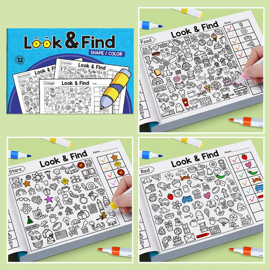 Children's Search Items Game Enhance Visual Perception Fun Coloring Peaceful Pleasures Health and Wellness