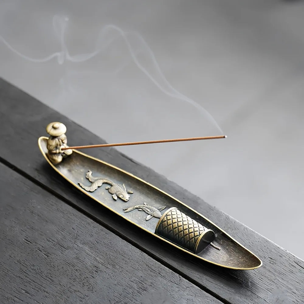 Japanese Fisherman Boat Incense Stick Holder | Home Decor