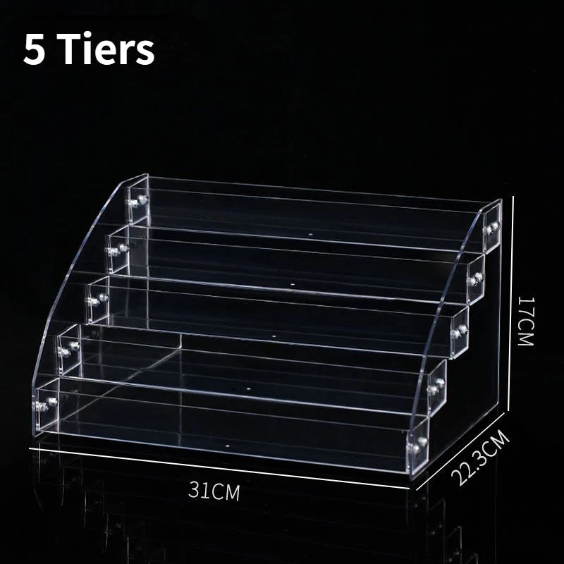 Acrylic Ladder Display Rack – Nail Polish & Makeup Organizer