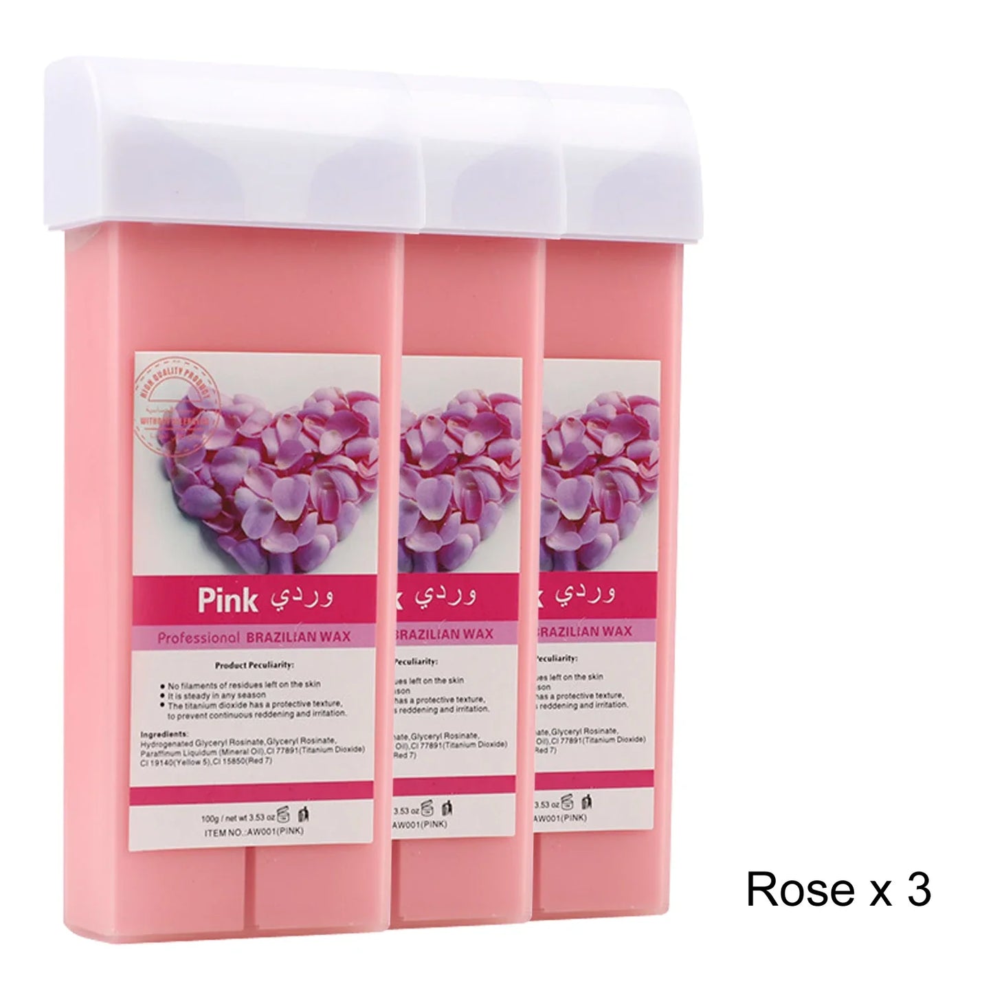 Roll-On Soft Wax Refill Kit – Body Hair Removal, 1/3/6 Pack
