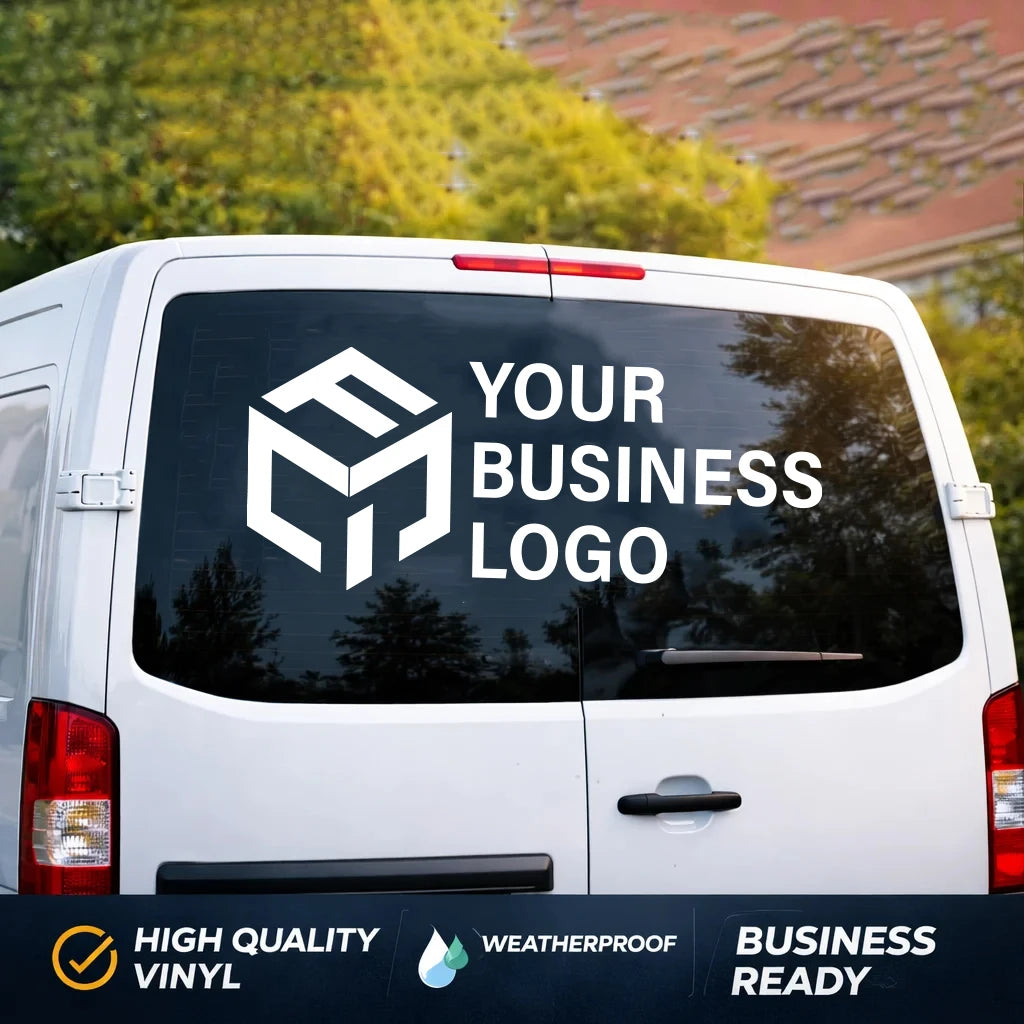 Custom Logo Vinyl Sticker | Waterproof Car Window Decal