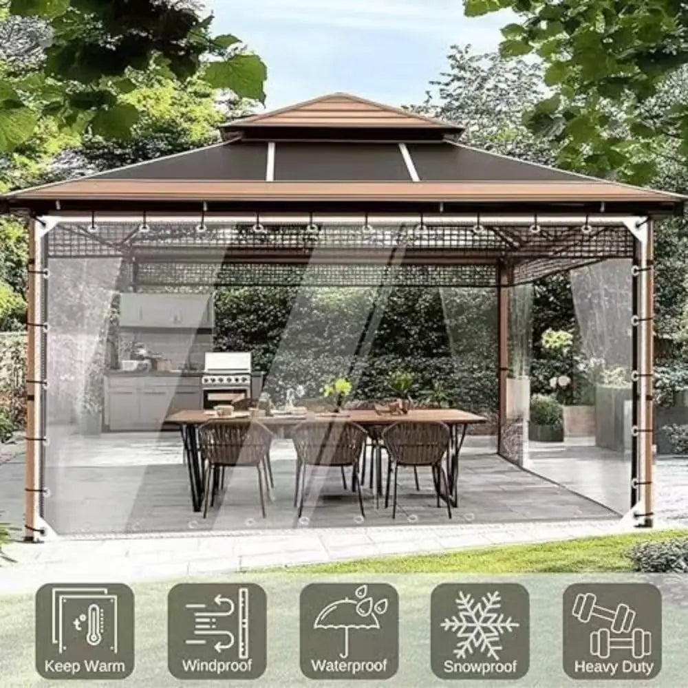 Transparent Waterproof Tarpaulin | Foldable Garden Rain Cover