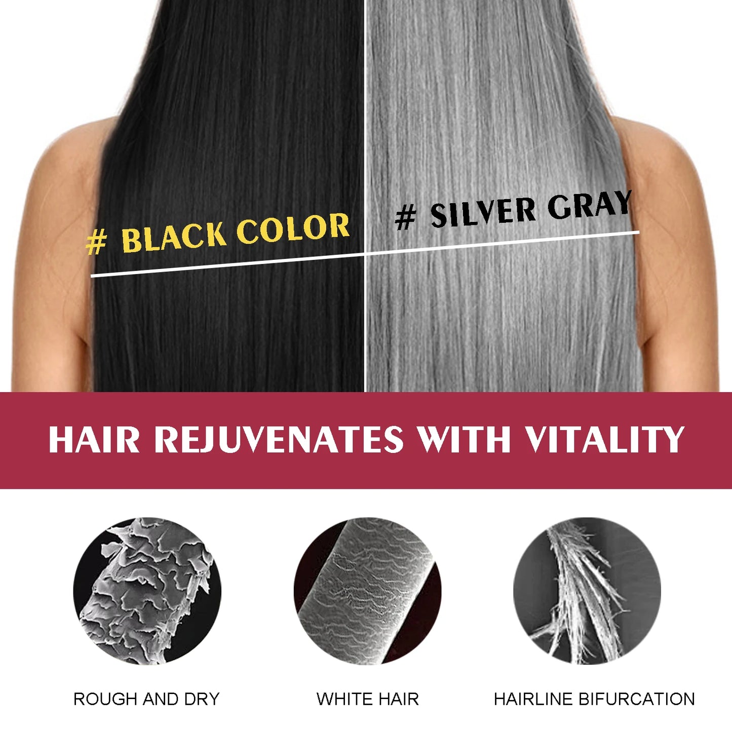 EELHOE 5-Color Hair Dye Shampoo – 3-in-1 Color, Repair & Nourish | Ginseng & Ganoderma 100ml Peaceful Pleasures Health and Wellness