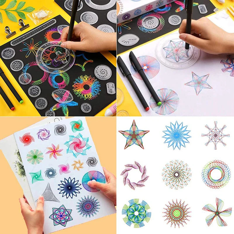 Classic Gear Spirograph Drawing Geometric Painting Stencils Rulers