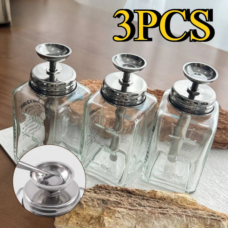 1/3PCS Nail Glass Bottle Press Funnel Press Type Alcohol Bottle Remover Water Empty Bottle Cleaning Liquid Crystal Hydraulic Peaceful Pleasures Health and Wellness