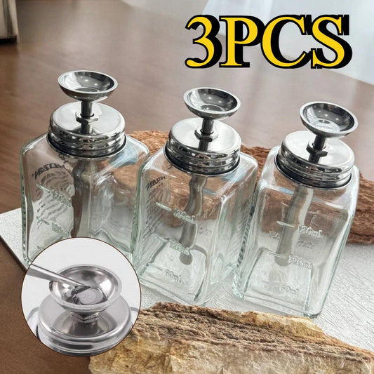 1/3PCS Nail Glass Bottle Press Funnel Press Type Alcohol Bottle Remover Water Empty Bottle Cleaning Liquid Crystal Hydraulic Peaceful Pleasures Health and Wellness