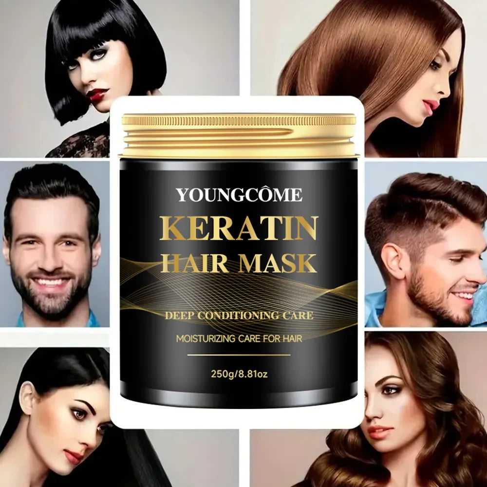 YOUNGCOME Keratin Collagen Hair Mask – Argan Oil, 250g