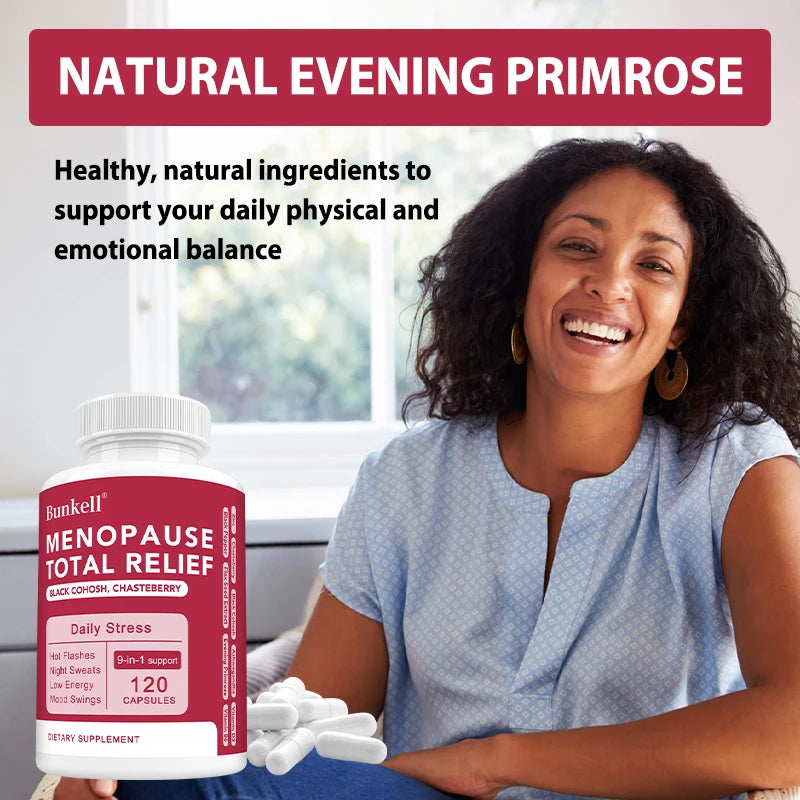 9-in-1 Herbal Menopause Supplement for Women - Hormone Balance Capsules for Night Sweats Hot Flashes & Mood Swings, Vegan Peaceful Pleasures Health and Wellness
