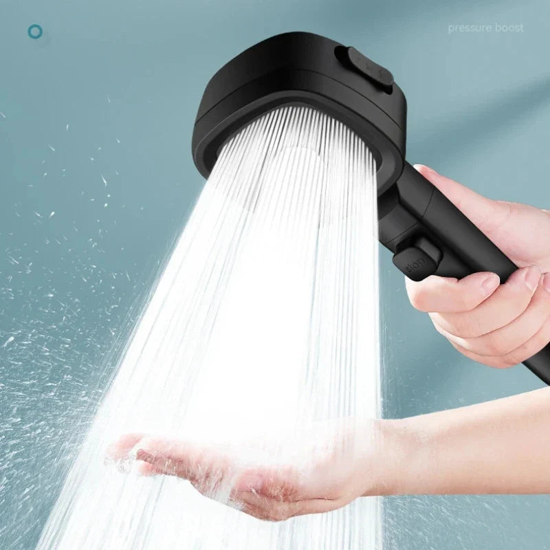 High Pressure 3-Mode Water Saving Handheld Shower Head