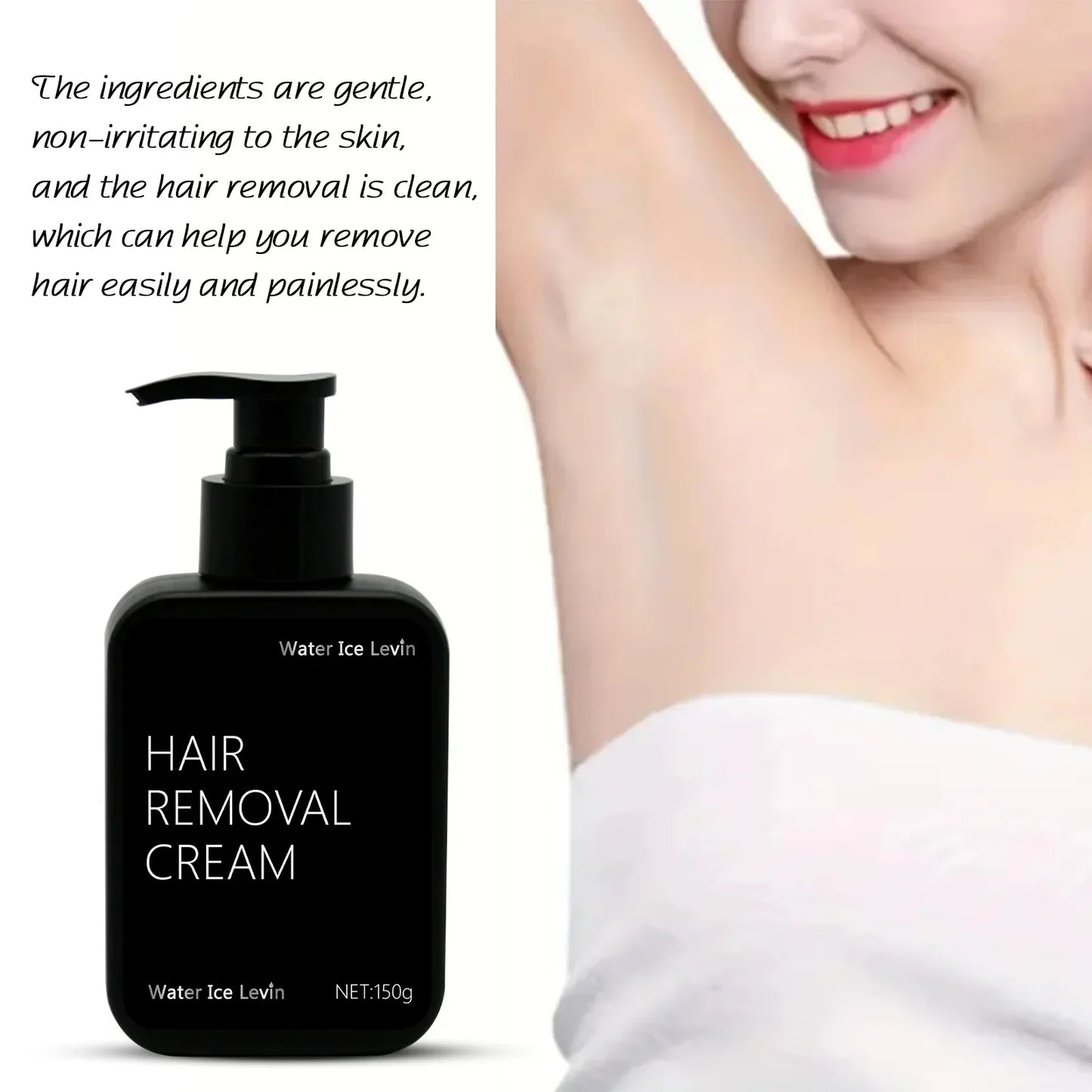 Painless Hair Removal Cream – Full Body & Intimate Areas 150g