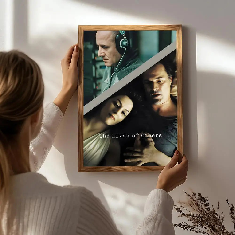 The Lives of Others Movie Poster | HD Self-Adhesive Wall Art Movie Poster Wall Art Peaceful Pleasures Health and Wellness White5 40X50cmNoframe
