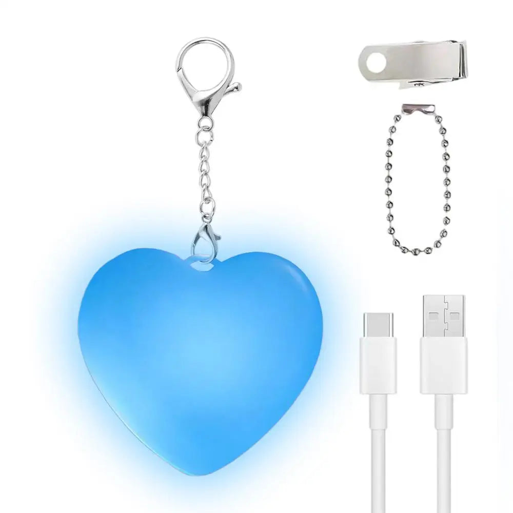 Automatic Sensor Purses Lamp Portable LED Automatic Sensor Rechargeable Lamp Keychain Touch Handbag Light For Bedroom Home Peaceful Pleasures Health and Wellness love blue light China Mainland