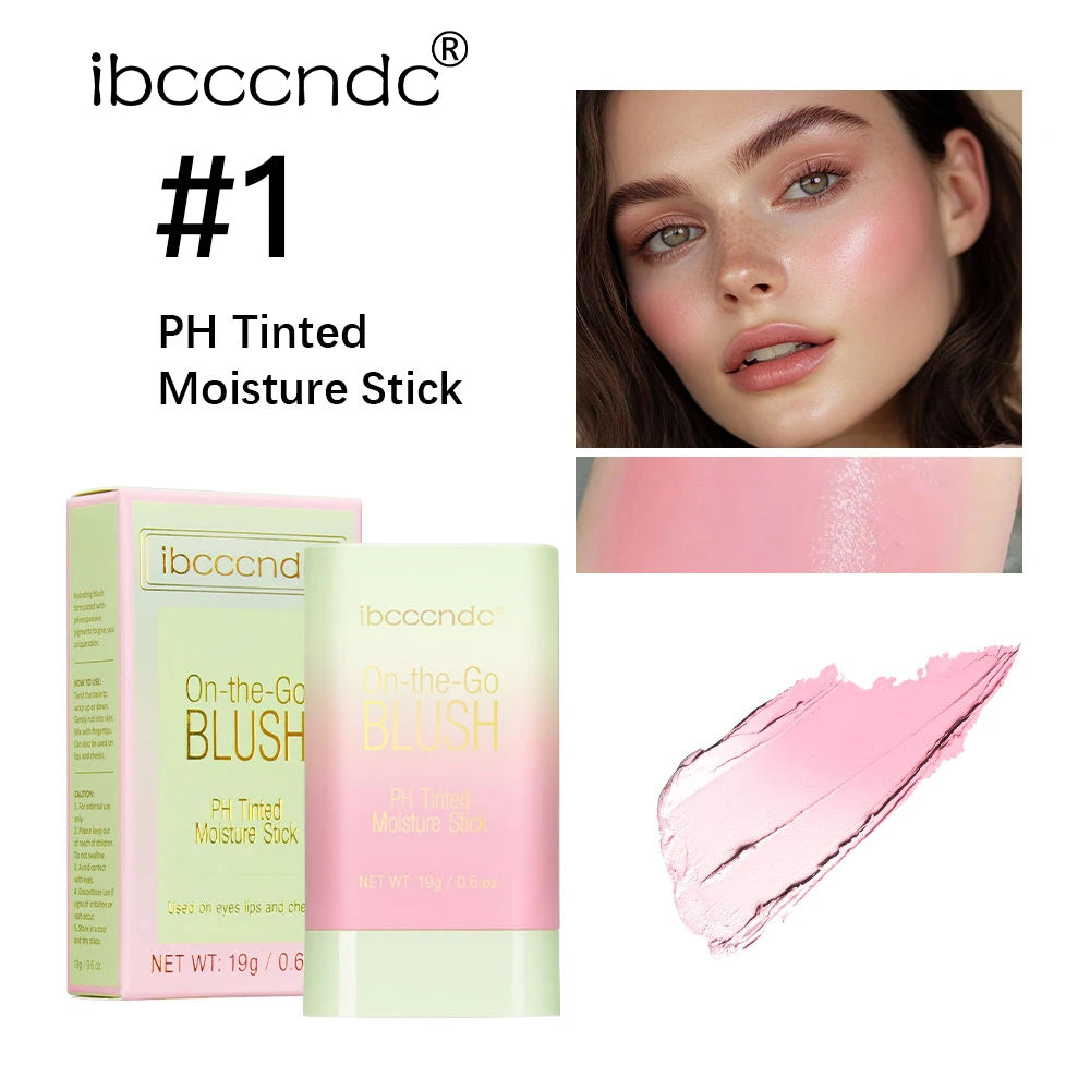 Temperature Change 3-in-1 Cheek Lip Tinted pixiBlush Stick Temperature Change Blush Makeup Products Cosmetic Palette Stick Face Peaceful Pleasures Health and Wellness 1