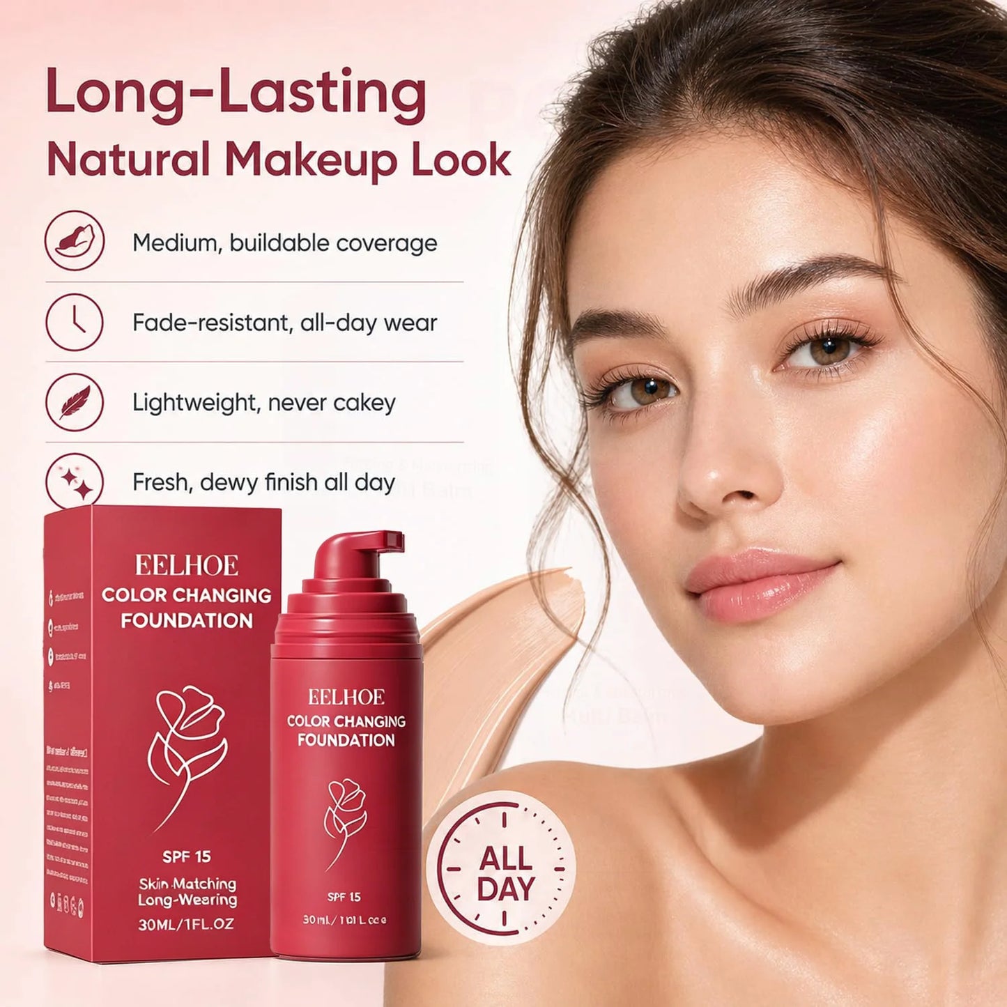 Korean Color Changing Foundation SPF 15 | Mature Skin Concealer