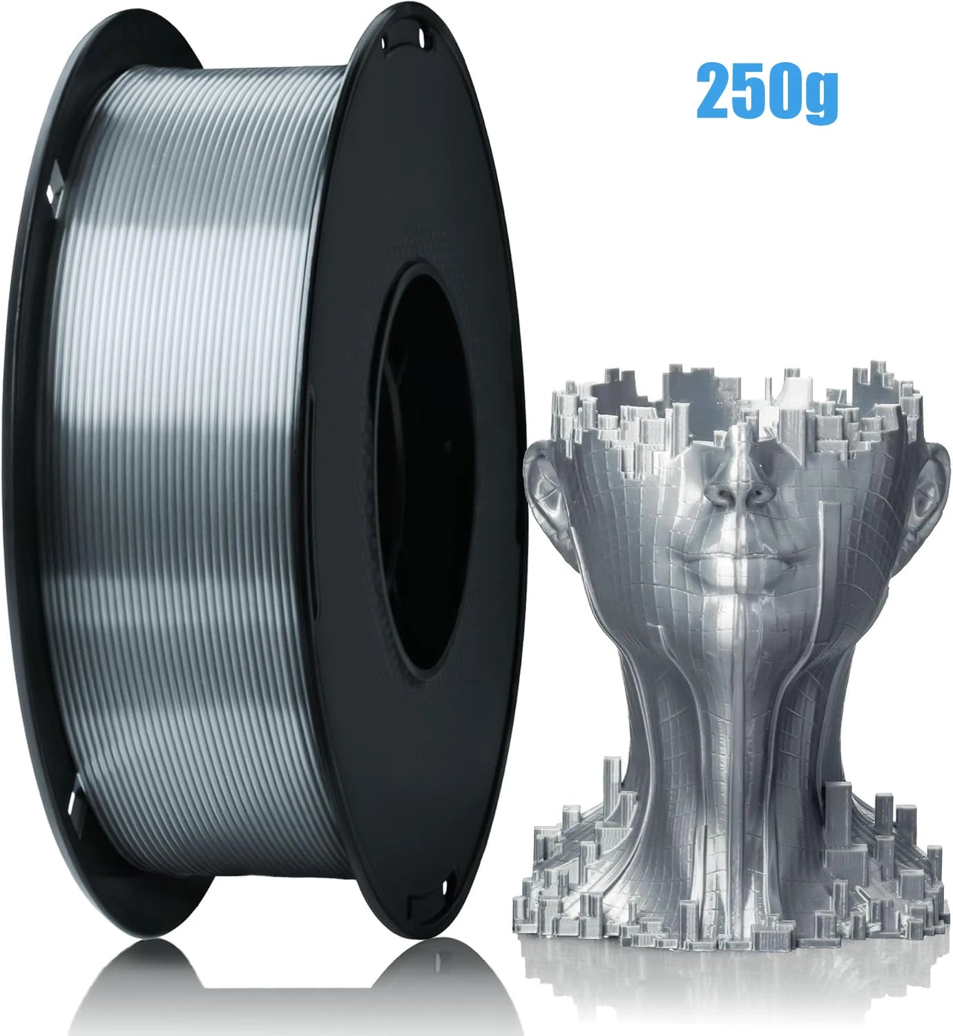 Silk PLA Filament 1.75mm | Metal-Like Shiny Finish, ±0.02mm Accuracy