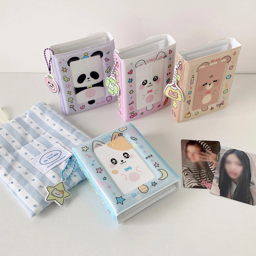 20 Double-sided Card Communication Sealed Photo Albums One Grid Three