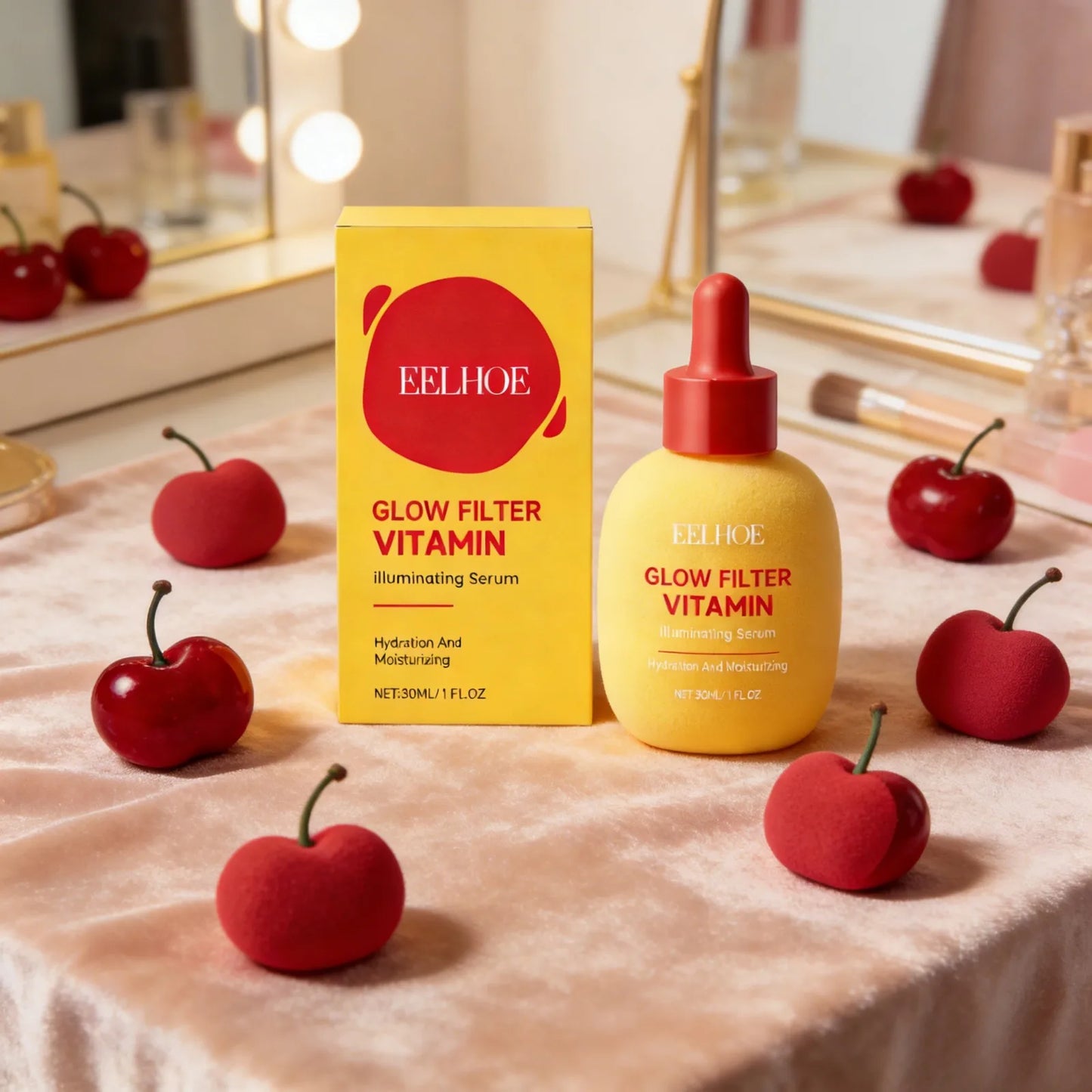 EELHOE Cherry Vitamin C Face Serum – Glow & Hydration 30ml