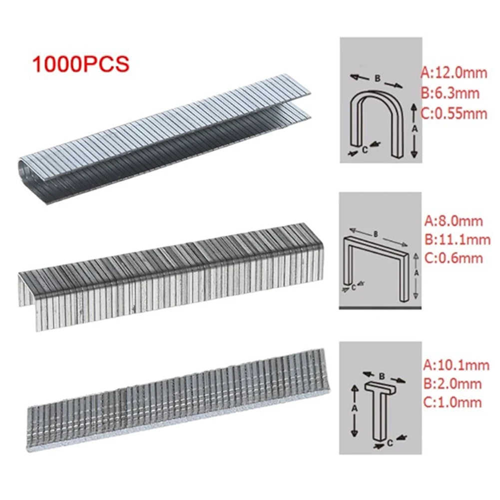 U Door T Shaped Nail Gun Staple Tool Wood Stainless Steel Metal