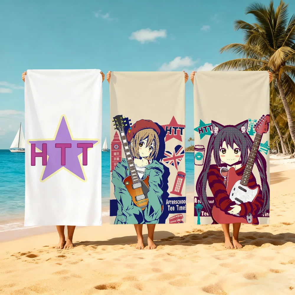 K-ON Anime Quick-Dry Beach Towel | Soft Microfiber Pool & Gym