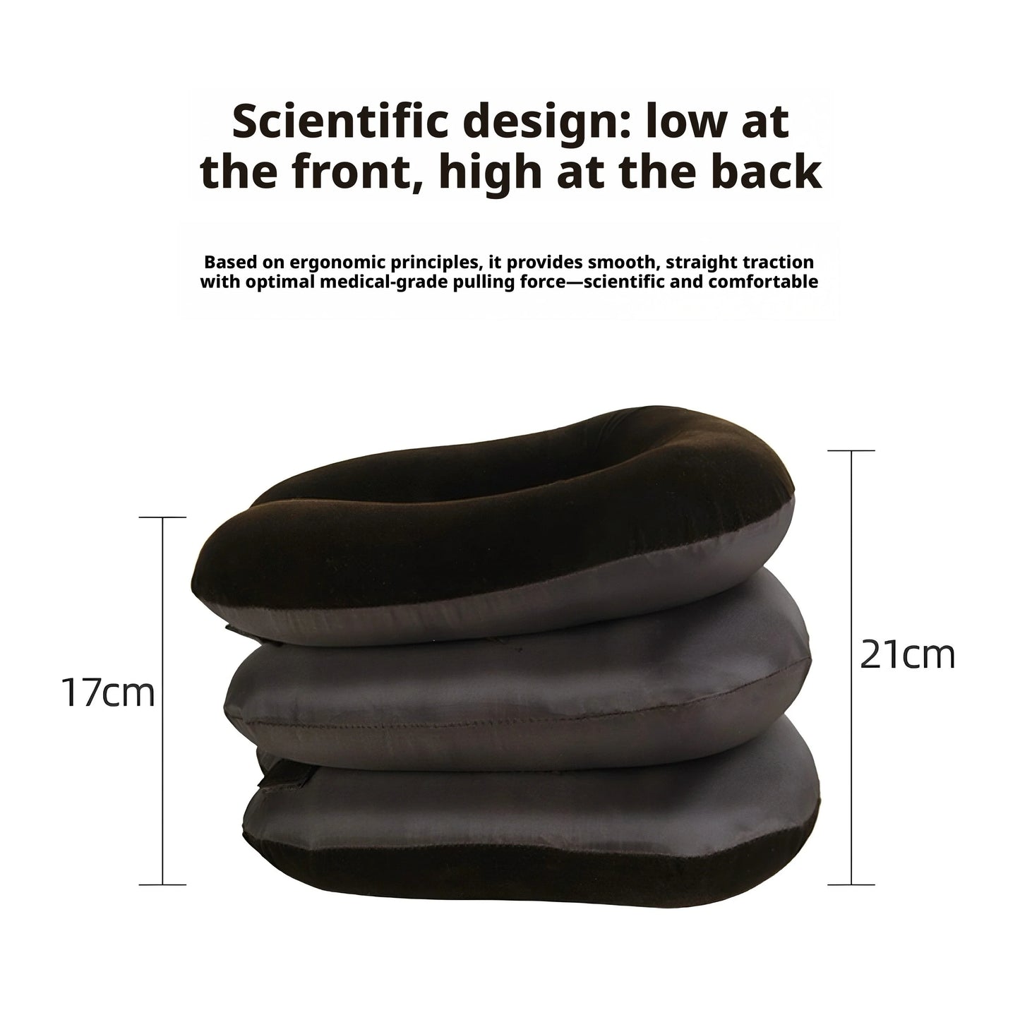 Inflatable Cervical Traction Device Thickened Liner Single Tube Neck Collar Air Inflation Neck Support Cervical Massage Pillow Peaceful Pleasures Health and Wellness