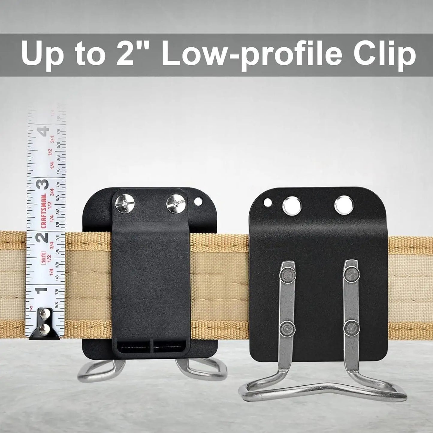Heavy-Duty Belt Hammer Holder with Metal Clip | Tool Holster