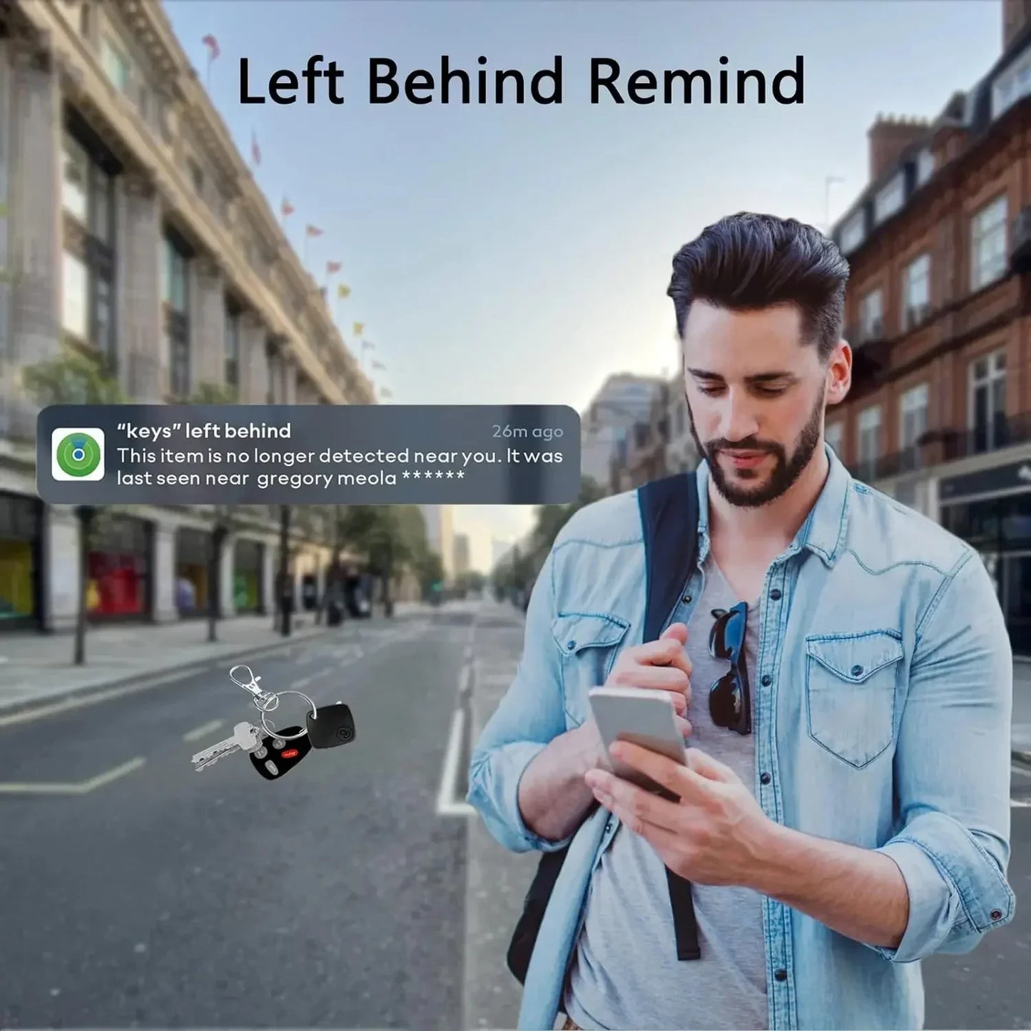 GGBEE Bluetooth Tracker – Works with Apple Find My App (iOS)