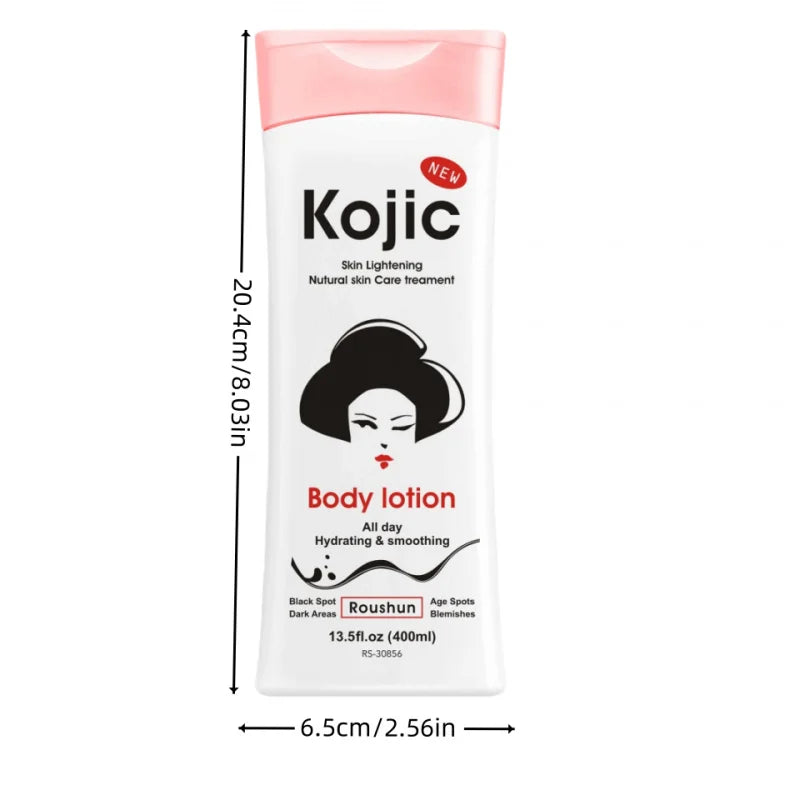 400MLLarge Capacity Kojic Acid Body LotionKojic Acid Body LotionAll-Season Moisturizing Body Lotion，Refreshing and Non-Greasy，F Peaceful Pleasures Health and Wellness