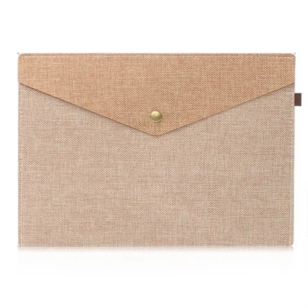 Linen Canvas File Folder Organizer Bag – Home & School
