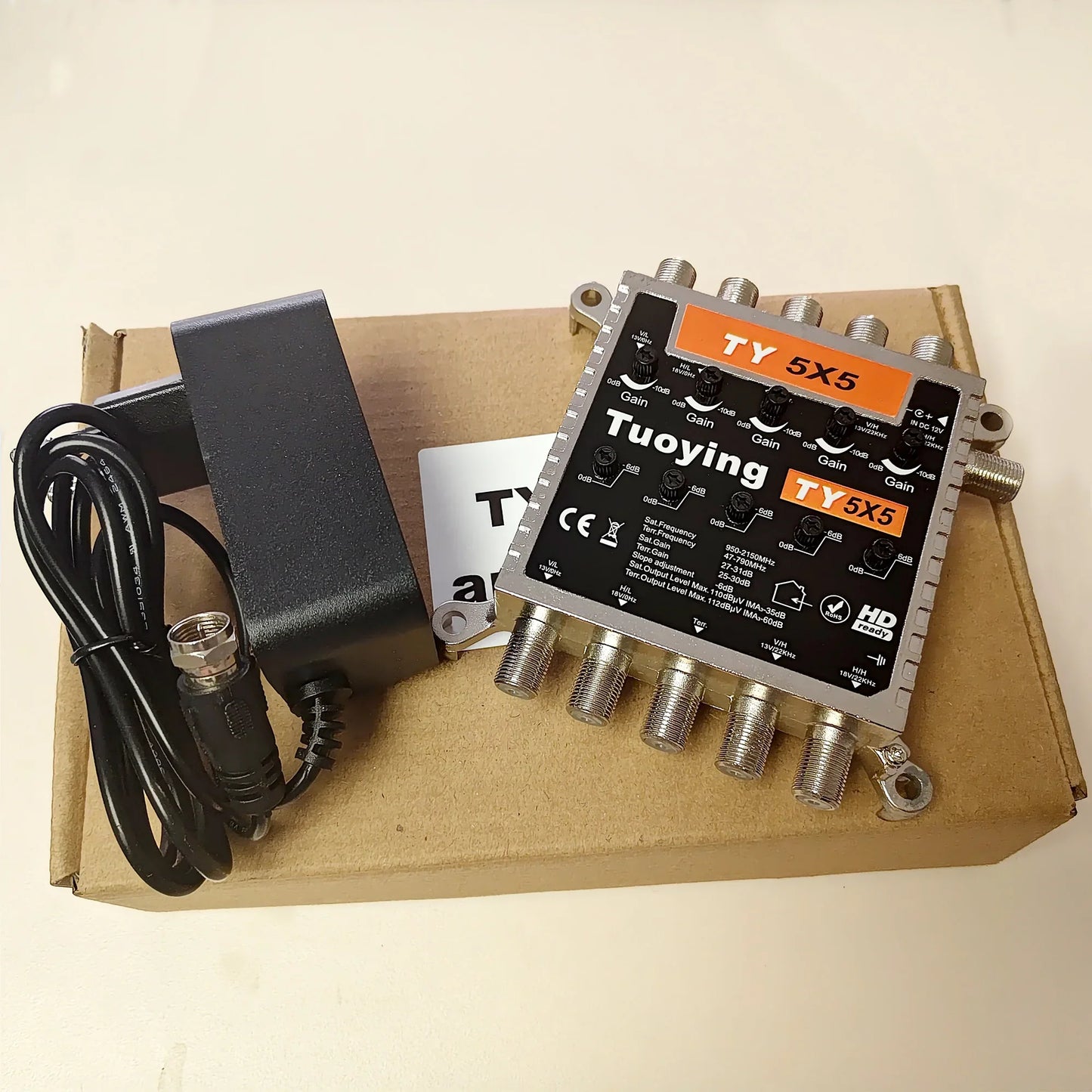 Tuoying 5x5 TV & Satellite Signal Amplifier | CE Certified