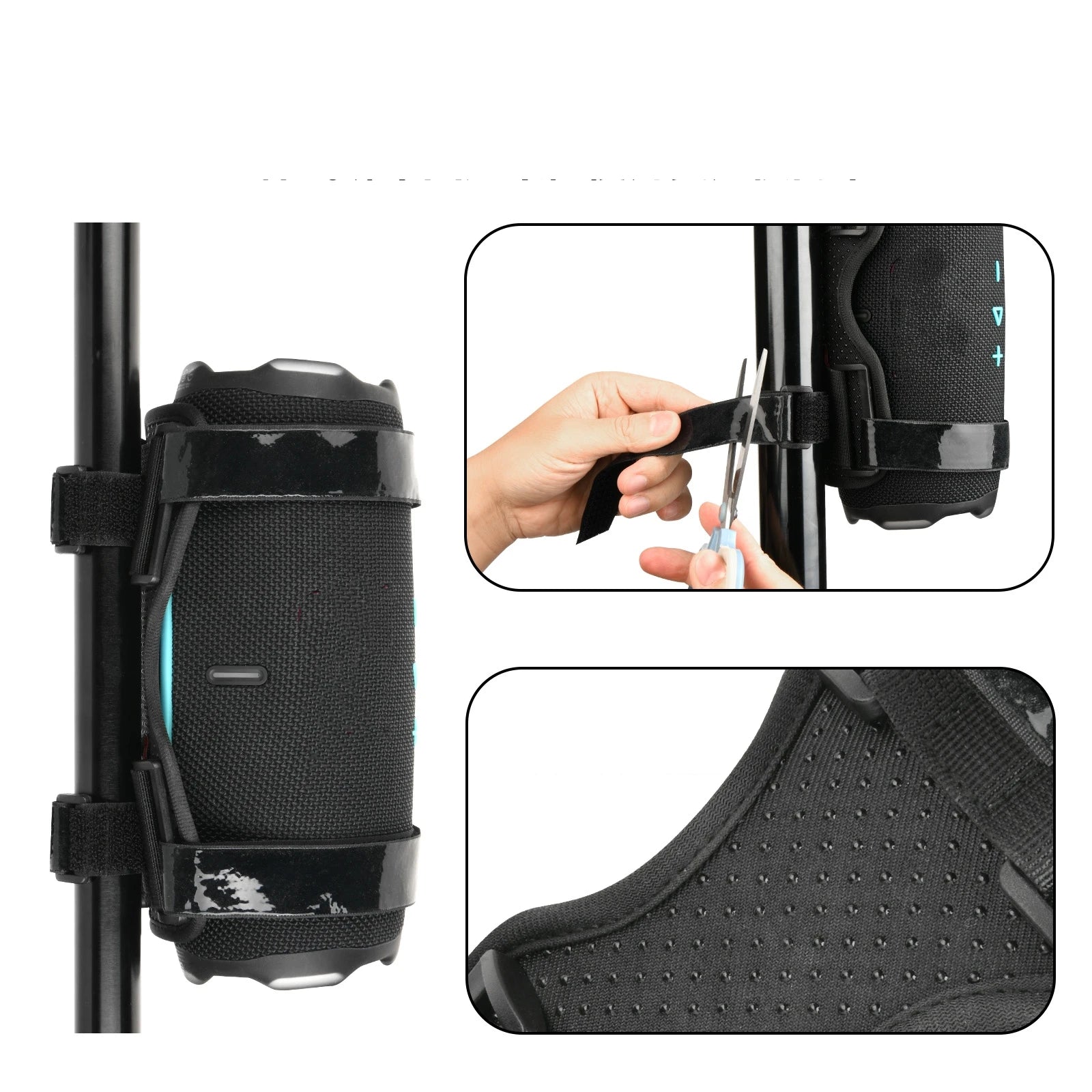 Black Speaker Holder Suitable For JBL Xtreme 3/4 Speaker Strap For Charge5/6 Speaker Bike Strap For Flip7/6 Speaker Holder Peaceful Pleasures Health and Wellness