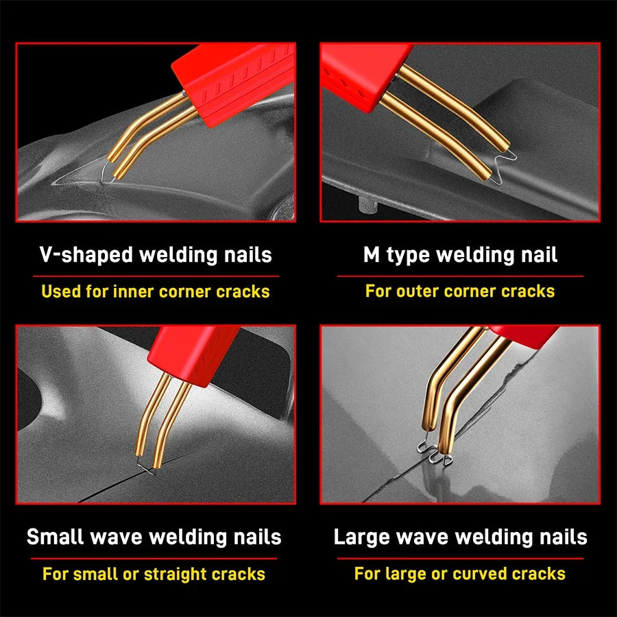 New Stapler Plastic Welding Machine Bumper Repair Kit Soldering Iron For Plastic Repair Car Bumper Repair Welding Gun Peaceful Pleasures Health and Wellness