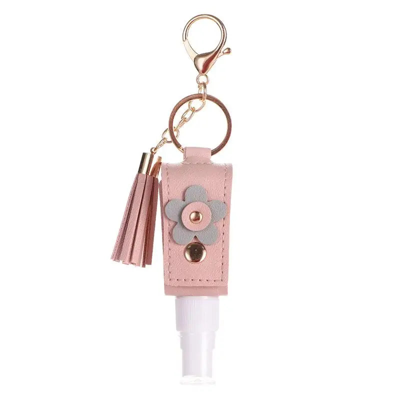 30ml Refillable Spray Bottle Keychain | Faux Leather & Tassel