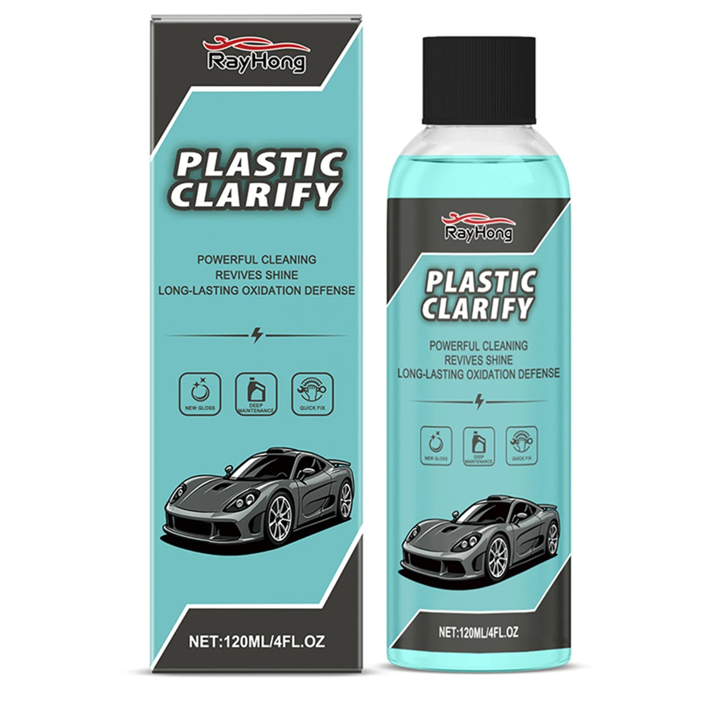 Car Care Supplies Clarify For Cars Detailer For Car Interiors Exteriors With Hygienic Protection Surfaces Water-Less Spray Wax Peaceful Pleasures Health and Wellness 120ml