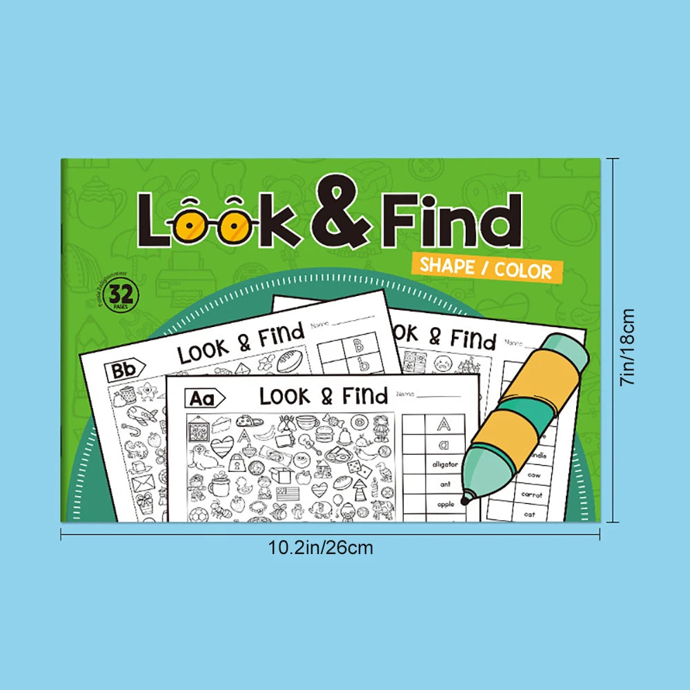 Coloring Book Look Find Student Puzzle Interesting Items Focus