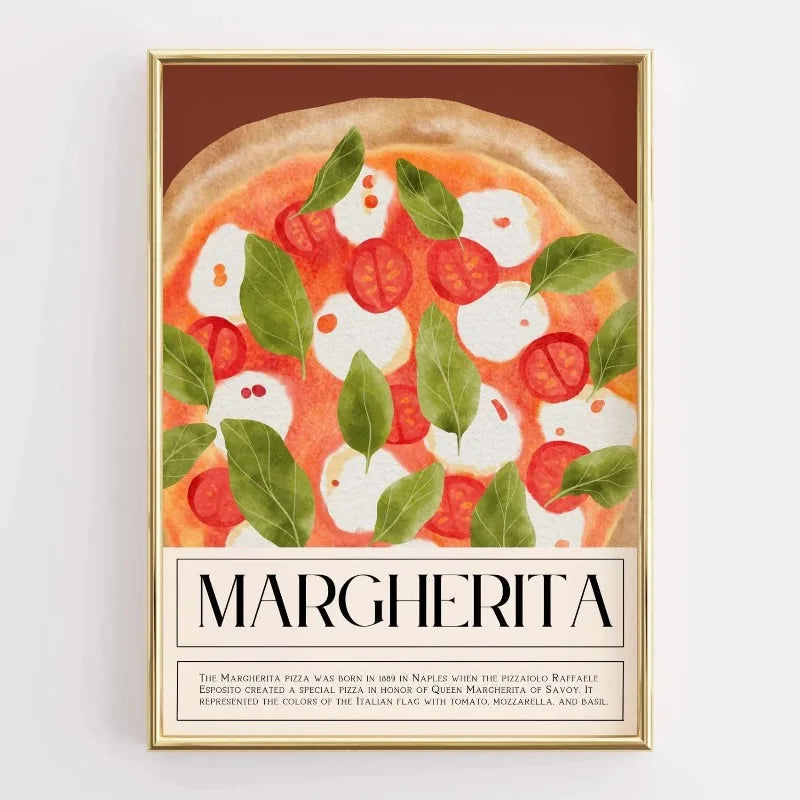 Funny Kitchen Coffee Quote Retro Canvas Wall Art Print
