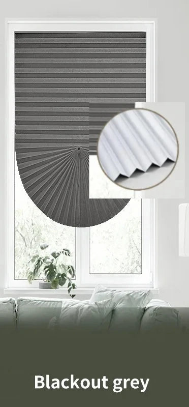 Self-Adhesive Pleated Window Blinds | Cordless No-Drill Shades