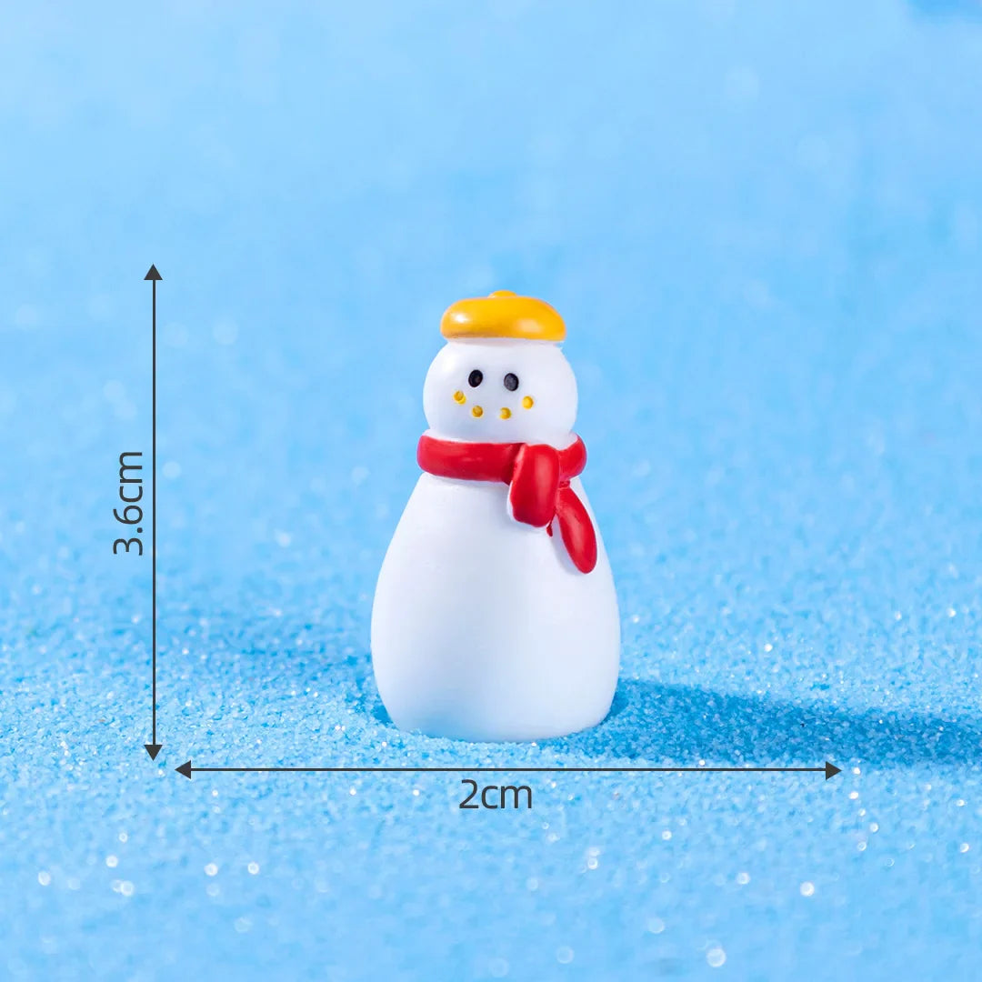 Mini Christmas Resin Ornament – Santa, Snowman & Holiday Décor