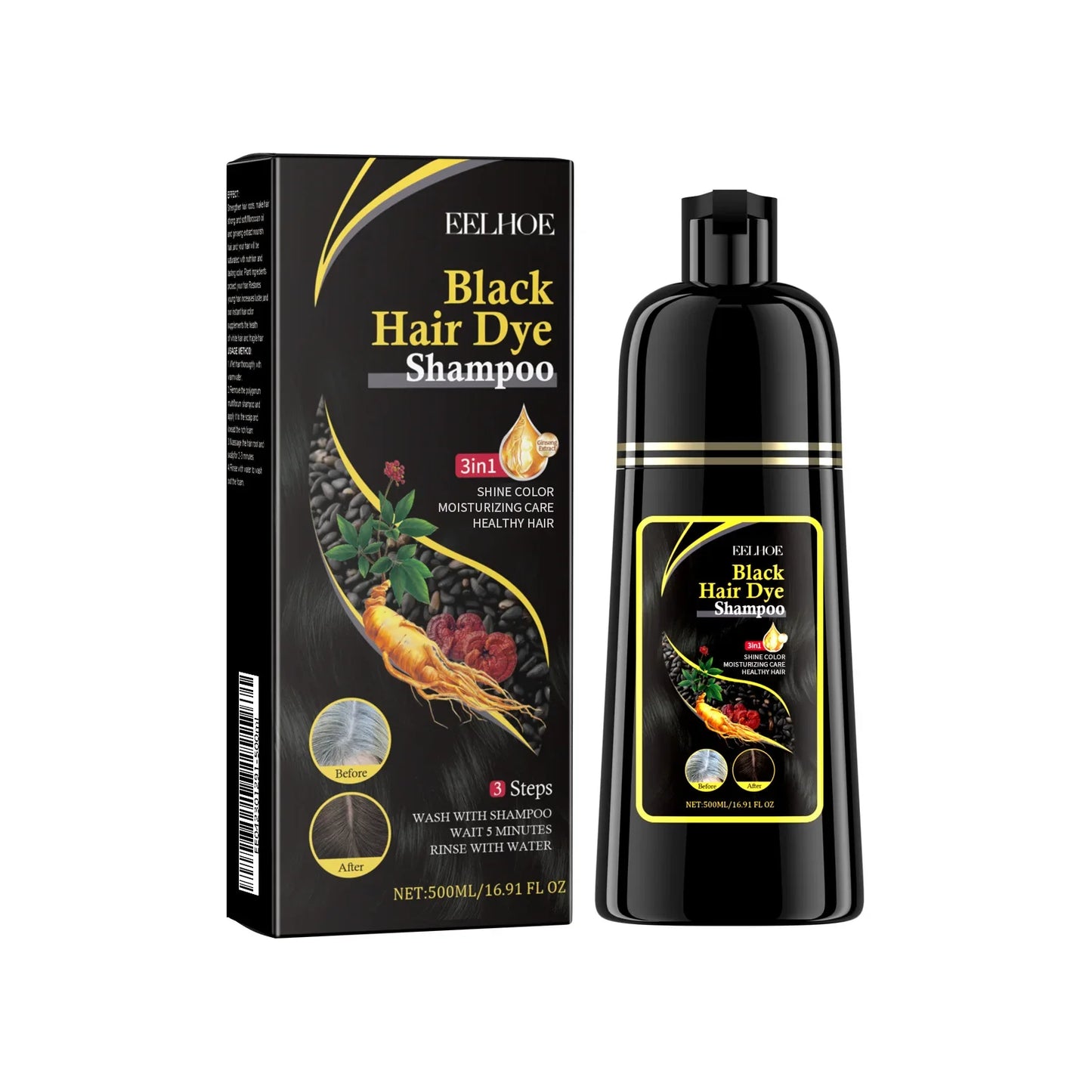 Eelhoe Gray Hair Color Dye Shampoo – Polygonum Multiflorum
