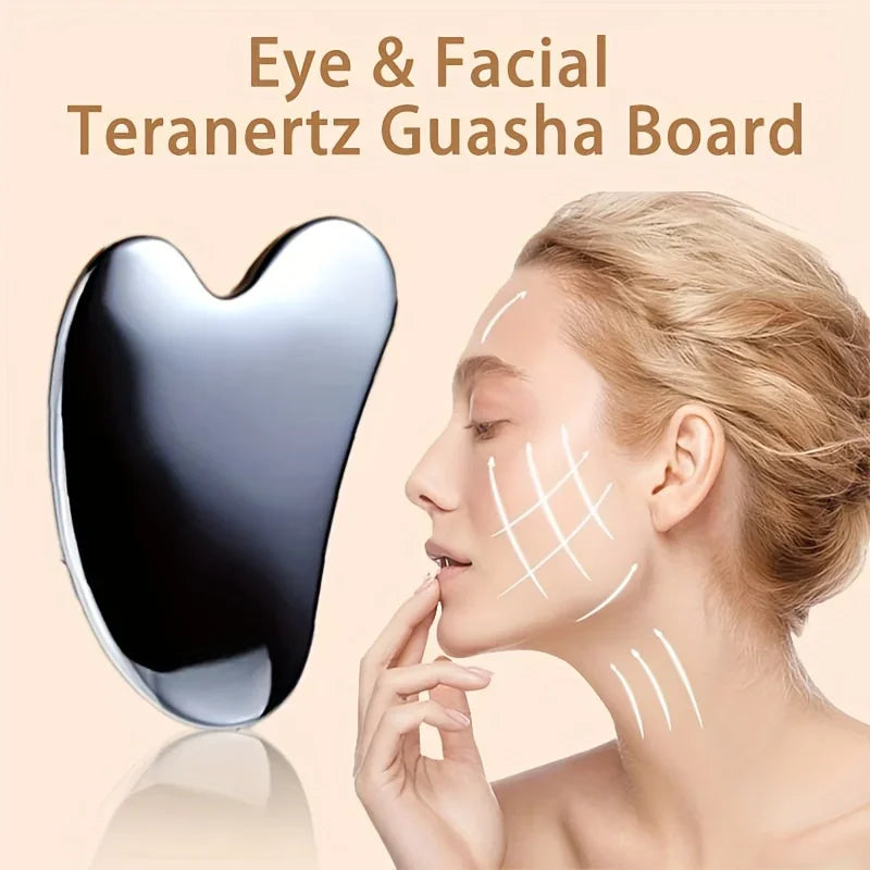 Dolphin Stainless Steel Gua Sha Tool – Face & Eye Massage Board